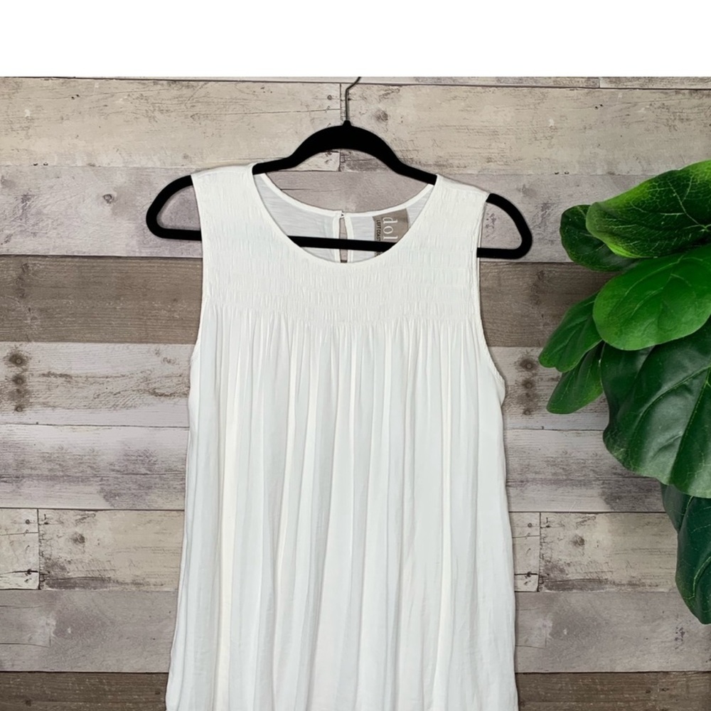Anthropologie Dolan Smocked Tank Top